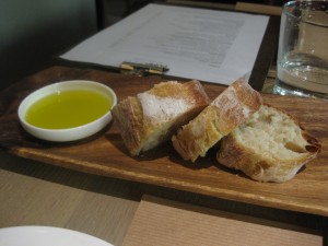 bread with olive oil--the Pump Room