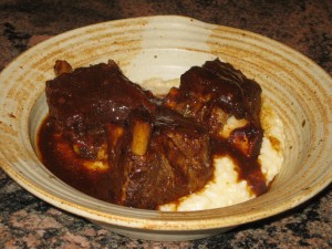 Short ribs and grits