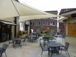 the patio at The Jacobson