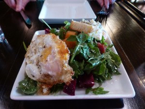 Arugula and beets--Voltaire