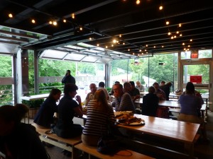 the biergarden at The Bier Station