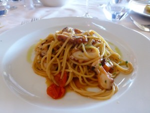 Pasta with Octopus--La Pineta