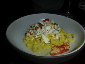 Crab and Meyer lemon pasta---The Nomad