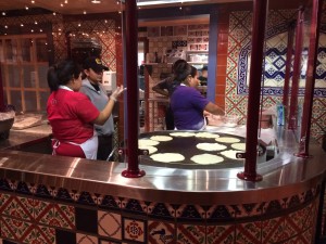 Homemade tortillas--Chuy's