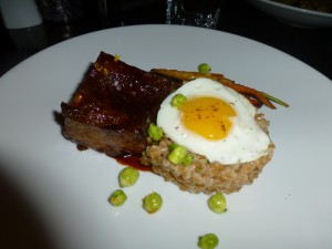 Short rib with farro risotto--Rosso
