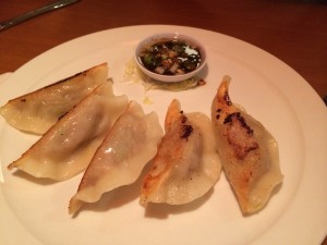 Pork and chive pot stickers--Fat Choy