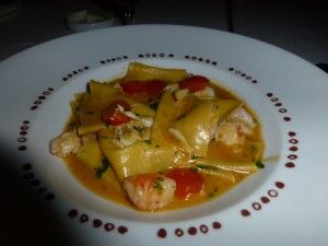 Pasta "rags" with seafood--Bartolotta