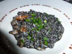 Squid ink risotto--Bartolotta