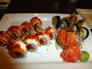 Sumo Roll and Caterpiller Roll--Sakae Sushi