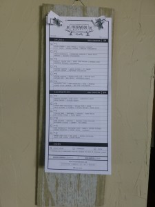 Menu--Preservation Market