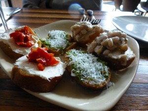Crostini at Cucina della Ragazza