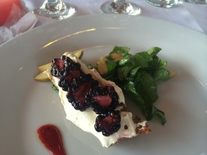 Blackberry bruschetta