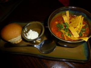 Smoked chicken tortilla soup--Q 39