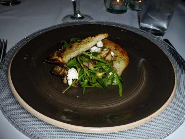 ricotta and mushroom salad
