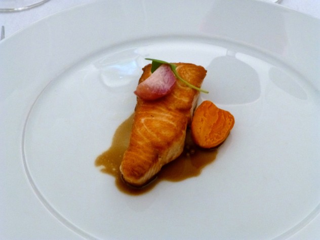 Course 7--Wild King Salmon, Carrots, Radishes