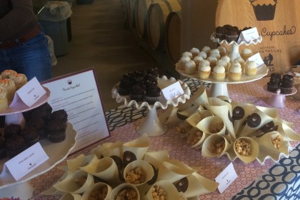 Dessert station at the Barrel Auction.