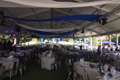 Ready for dinner after the auction