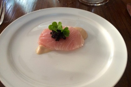 Hamachi, ponzu, caviar and oxalis