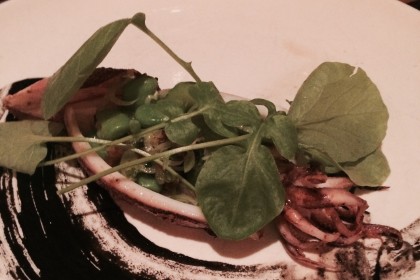 Seared squid--Upland